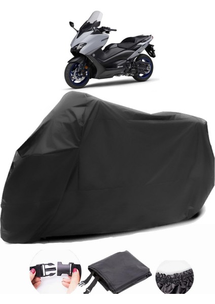 Yamaha Tmax 560 Siyah Motosiklet Branda Su Geçirmez Dayanıklı Kumaş