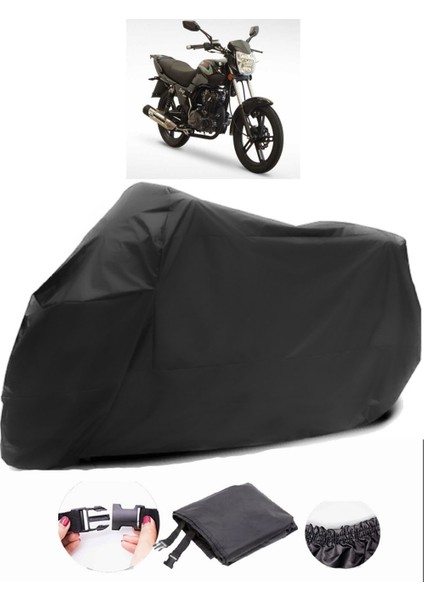 Asya Swift 150 Siyah Motosiklet Branda Su Geçirmez Dayanıklı Kumaş