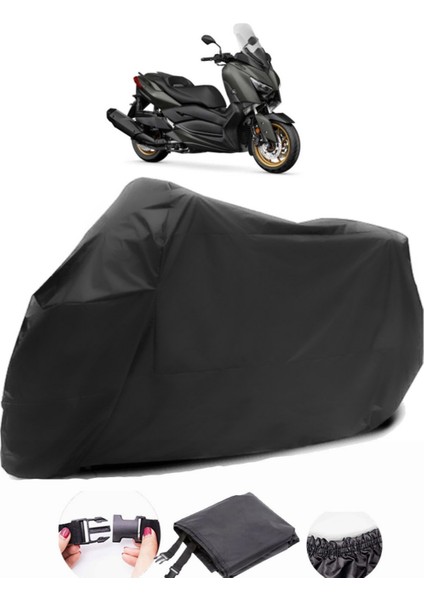 Yamaha X-Max 400 Tech Max Siyah Motosiklet Branda Su Geçirmez Dayanıklı Kumaş