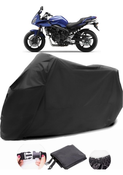 Yamaha Fz6 Fazer Siyah Motosiklet Branda Su Geçirmez Dayanıklı Kumaş
