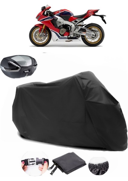 Honda Cbr 1000 Rr Sp Siyah Arka Çanta Uyumlu Motosiklet Branda Su Geçirmez Dayanıklı Kumaş