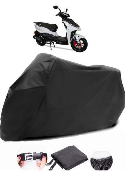 Motolux Rossi Rs Siyah Motosiklet Branda Su Geçirmez Dayanıklı Kumaş