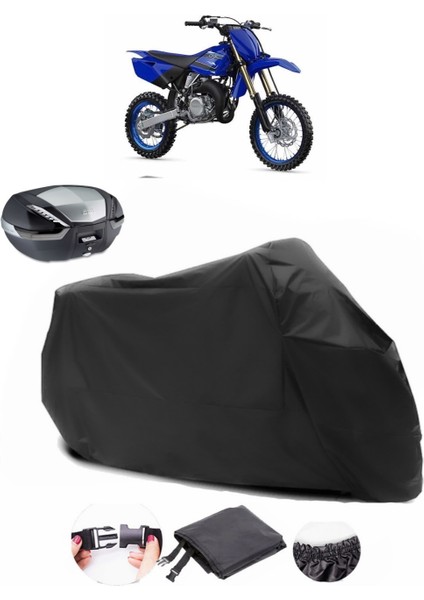Yamaha Yz 85 Siyah Arka Çanta Uyumlu Motosiklet Branda Su Geçirmez Dayanıklı Kumaş