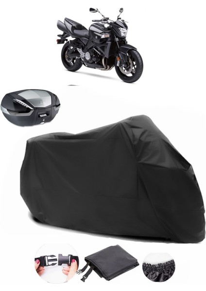 Suzuki B-King Siyah Arka Çanta Uyumlu Motosiklet Branda Su Geçirmez Dayanıklı Kumaş