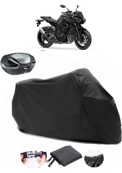 Yamaha Mt-10 Siyah Arka Çanta Uyumlu Motosiklet Branda Su Geçirmez Dayanıklı Kumaş