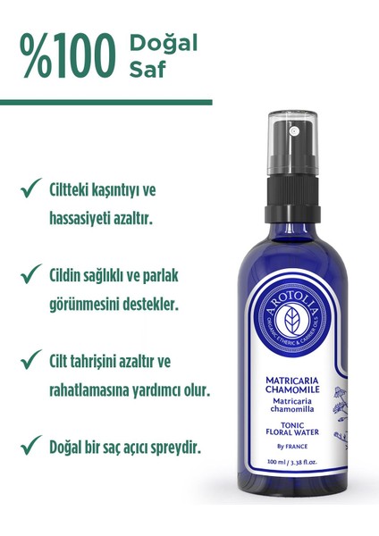 Organik Papatya Hidrolatı Tonik 100 ml