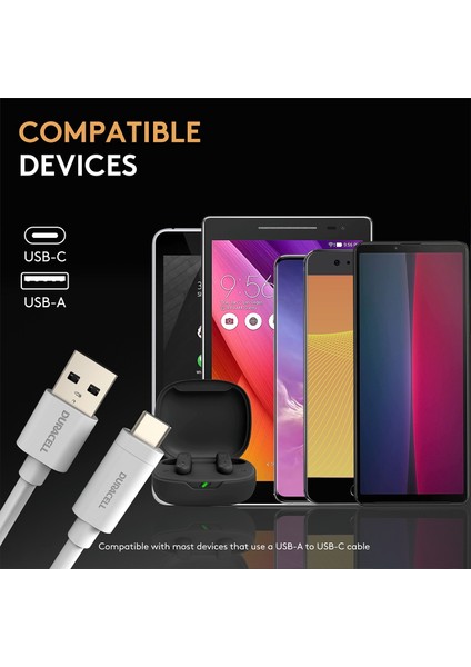 1m Usb-A To Usb-C Şarj Kablosu - Beyaz