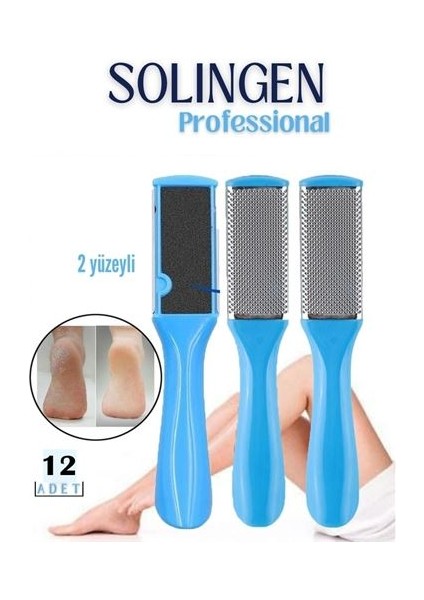 12 Adet Topuk Rendesi ve Törpü Solingen Professional