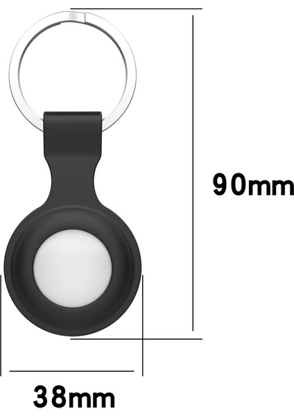 Airtag ile Uyumlu Anahtarlıklı Koruyucu A010 Silikon Kılıf Tam Koruma