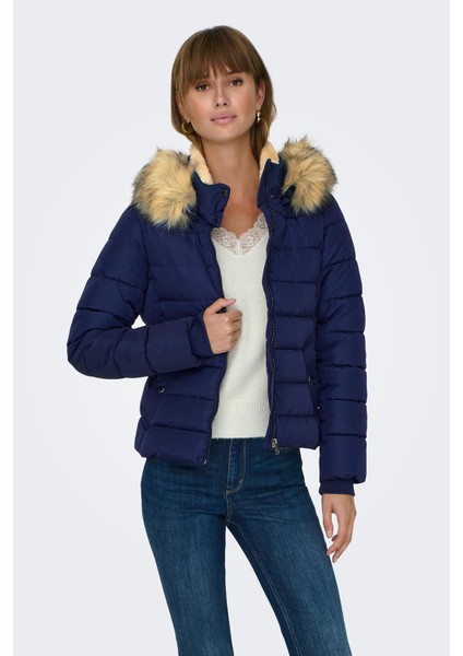 Onlnewcamilla Regular Fit Kapüşonlu Şişme Mont Bayan Mont 15304767