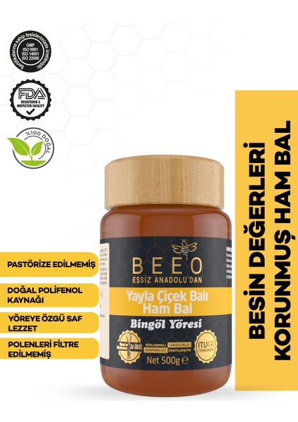 Bee' o Bingöl Yöresi (Ham Bal) 500 gr