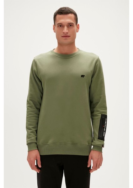 Be Cool Crewneck Thyme Baskılı Erkek Sweatshirt