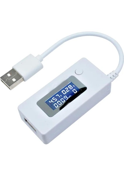DC 3-7V USB Voltmetre Ampermetre Göstergeli Mobile Şarj Kapasite Test Edici