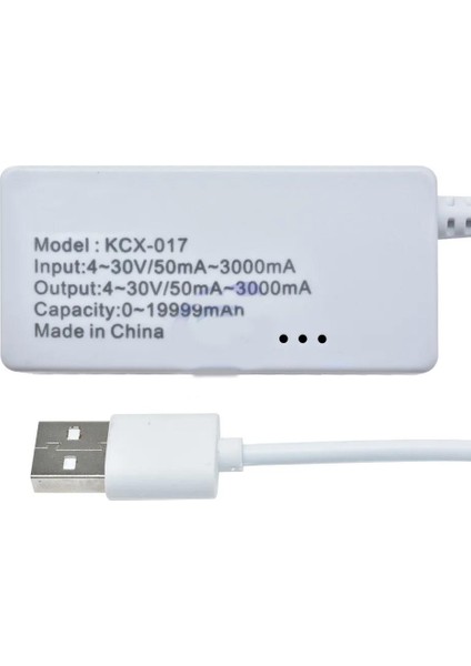 DC 3-7V USB Voltmetre Ampermetre Göstergeli Mobile Şarj Kapasite Test Edici
