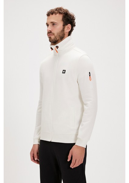 More Bear Full-Zip Hoodie Marshmallow Beyaz Fermuarlı Erkek Sweatshirt fiyatları