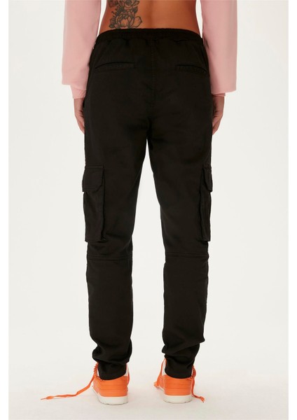 Lara Cargo Sweatpants Siyah Kadın Pantolon modelleri