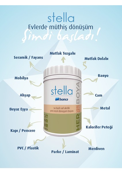Stella Boya 500 ml Beyaz fiyatları