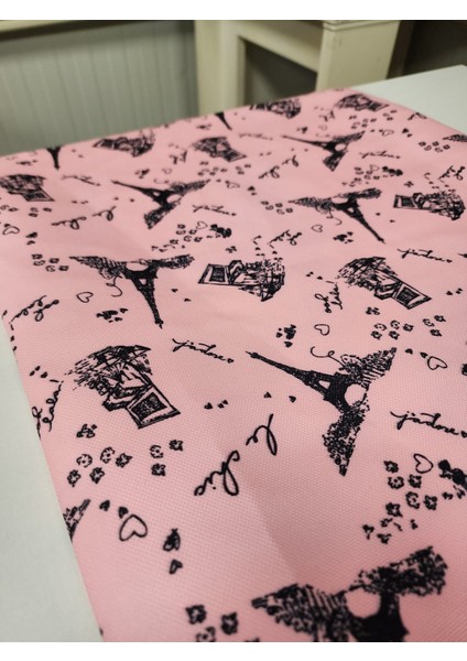 Pembe Paris Desenli Dijital Baskı Runner fiyatları