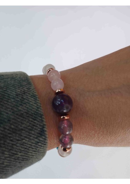 Springnaturelstone Taç Çakrası Özel Tasarım Doğaltaş Bileklik modelleri