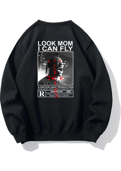 Brz Collection Unisex Oversize Look Mom I Can Fly Sweatshirt