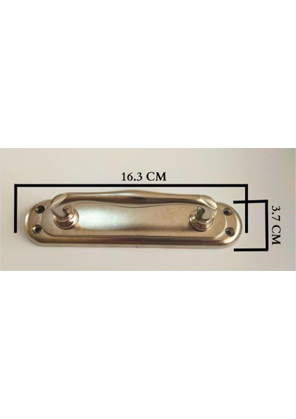 Kıvrık Aynalı Saten Çekme Kol 16.3 cm Sürgü Çekme Kapı Kolu 2 Adet fiyatları