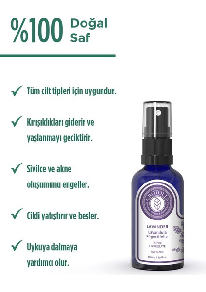 Organik Lavanta Hidrolatı Tonik 50 ml