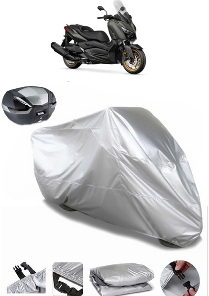 Yamaha X-Max 400 Tech Max Arka Çanta Uyumlu Motosiklet Brandası Lüx Premium Kalite