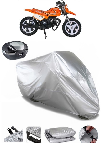 Kanuni Mini 50 Arka Çanta Uyumlu Motosiklet Brandası Lüx Premium Kalite
