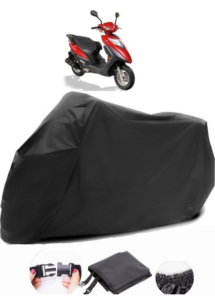 Stmax Lindy 50 Siyah Motosiklet Branda Lüx Premium Kalite