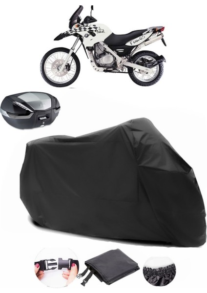 Bmw F 650 Gs Dakar Siyah Arka Çanta Uyumlu Motosiklet Branda Lüx Premium Kalite