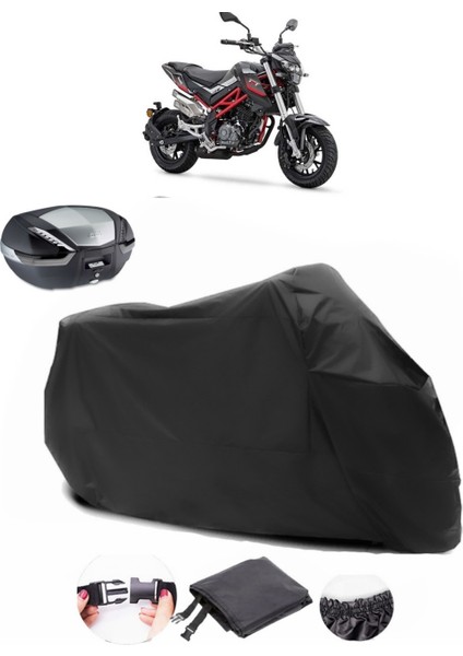 Benelli Tnt 125 Siyah Arka Çanta Uyumlu Motosiklet Branda Lüx Premium Kalite