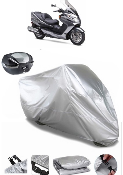 Suzuki Burgman An 400 Arka Çanta Uyumlu Motosiklet Brandası Lüx Premium Kalite