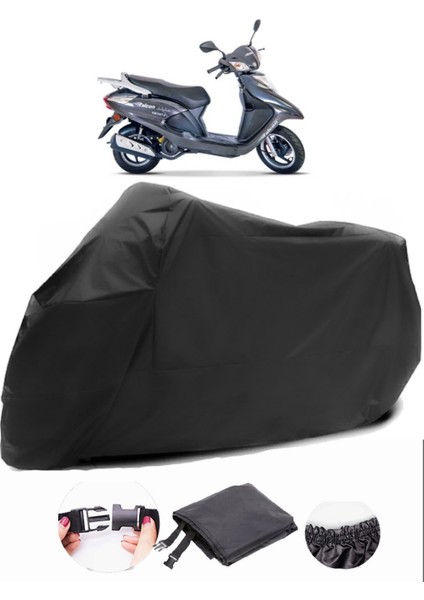 Falcon Dolphin 100 Siyah Motosiklet Branda Lüx Premium Kalite