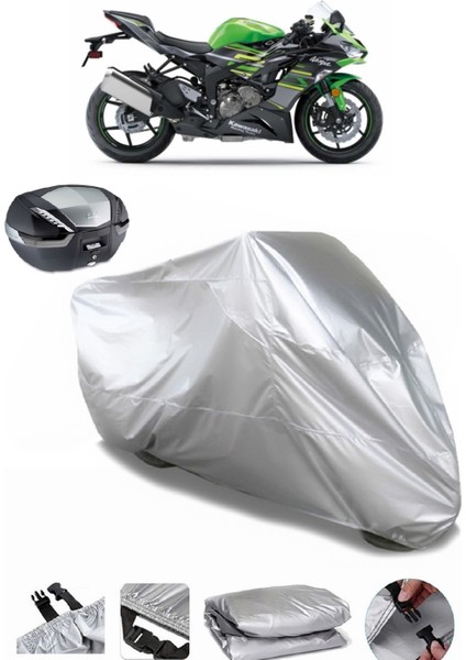 Kawasaki Ninja Zx-6r Arka Çanta Uyumlu Motosiklet Brandası Lüx Premium Kalite