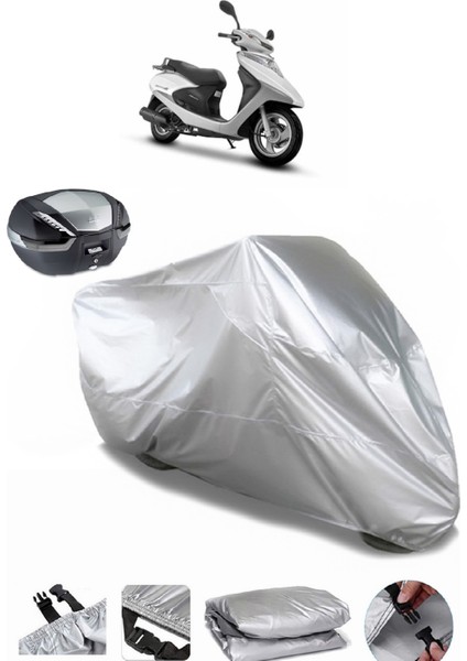 Honda Spacy 110 Alpha Arka Çanta Uyumlu Motosiklet Brandası Lüx Premium Kalite