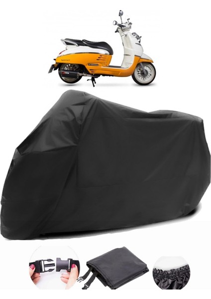 Peugeot Django 125 Siyah Motosiklet Branda Lüx Premium Kalite