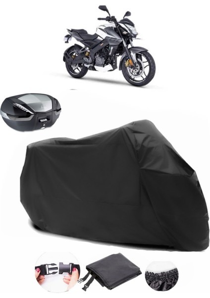 Bajaj Pulsar Ns 200 Siyah Arka Çanta Uyumlu Motosiklet Branda Lüx Premium Kalite
