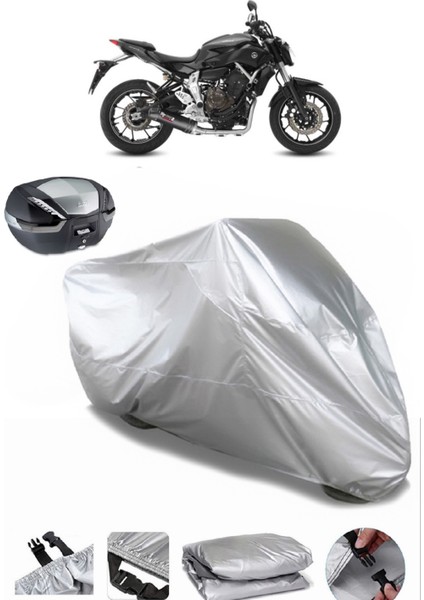 Yamaha Mt-07 Arka Çanta Uyumlu Motosiklet Brandası Lüx Premium Kalite
