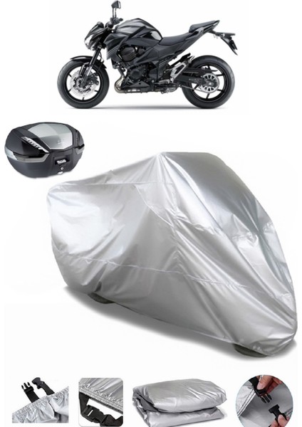 Kawasaki Z 800 E Arka Çanta Uyumlu Motosiklet Brandası Lüx Premium Kalite