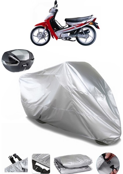 Kymco Activ 100 Arka Çanta Uyumlu Motosiklet Brandası Lüx Premium Kalite
