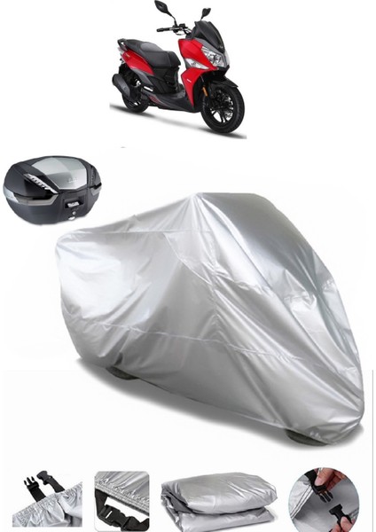 Sym Jet 14 Arka Çanta Uyumlu Motosiklet Brandası Lüx Premium Kalite