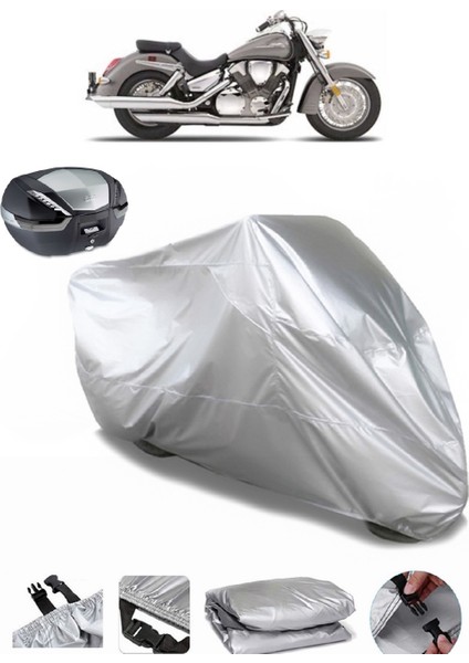 Honda Vtx 1300 S Arka Çanta Uyumlu Motosiklet Brandası Lüx Premium Kalite