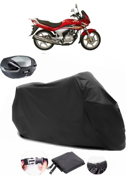 Honda Cbf 150 Siyah Arka Çanta Uyumlu Motosiklet Branda Lüx Premium Kalite