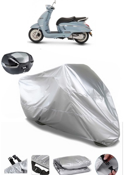 Peugeot Django 150 Arka Çanta Uyumlu Motosiklet Brandası Lüx Premium Kalite