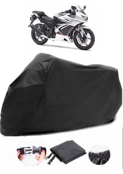 Kawasaki Ninja 250R Siyah Motosiklet Branda Lüx Premium Kalite