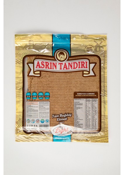 Asrın Tandırı Ekşi Mayalı Tam Buğday Lavaş Tandır Ekmeği  4 Paket 350 gr