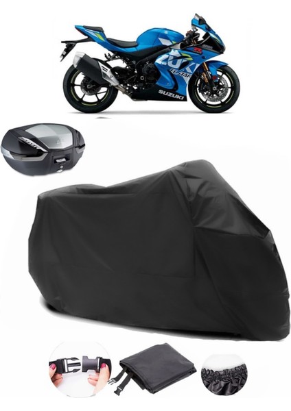 Suzuki Gsx-R 1000 Siyah Arka Çanta Uyumlu Motosiklet Branda Lüx Premium Kalite