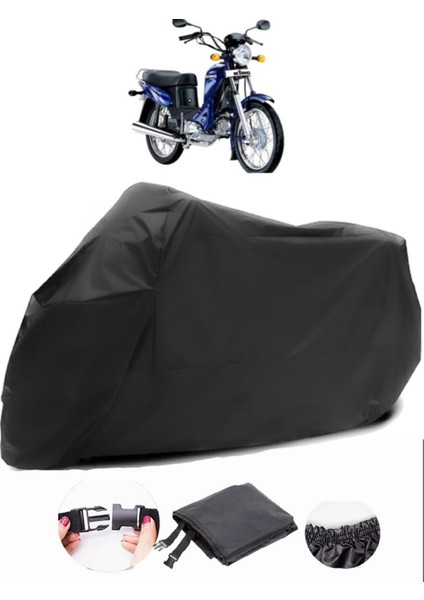 Kinetic King Siyah Motosiklet Branda Lüx Premium Kalite