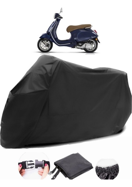 Vespa Primavera 150 Siyah Motosiklet Branda Lüx Premium Kalite