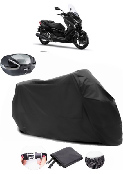 Yamaha X-Max 250 Iron Max Abs Siyah Arka Çanta Uyumlu Motosiklet Branda Lüx Premium Kalite